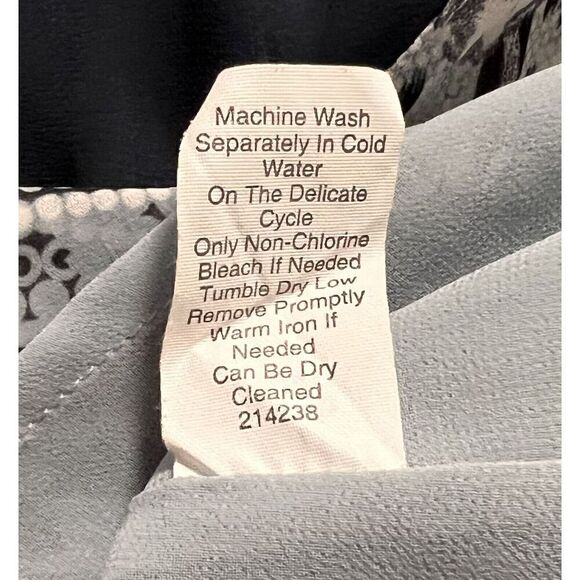 Cabi 253 Mixed Print Blue Sleeveless Tunic Tank Top S Lightweight - Picture 13 of 13